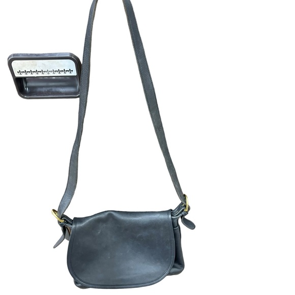 VINTAGE COACH FLETCHER black Bag 4150 Crossbody Black - Picture 3 of 12